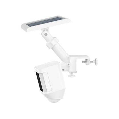 Ring Gutter Mount for Cameras and Solar Panels - White