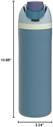 Owala FreeSip Insulated Stainless Steel Water Bottle with Straw, BPA-Free Sports Water Bottle, Great for Travel, 24 Oz, Denim