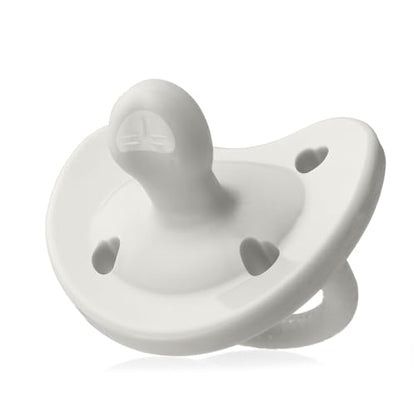 Chicco PhysioForma Luxe Silicone One Piece Pacifier for Babies Aged 0-6m | Fashion Textured Shield | BPA & Latex Free | Reusable Sterilizing Case | Multicolor, 4pk