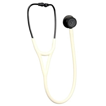 3M Littmann Cardiology IV Diagnostic Stethoscope, 6186C, More Than 2X as Loud, Weighs Less, 27" Alabaster Satin-Finish Tube for Added Comfort, Flexibility and Cleanability, Black-Finish Chestpiece