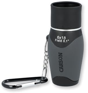 Carson MiniMight 6x18mm Pocket Monocular with Carabiner Clip (MM-618)