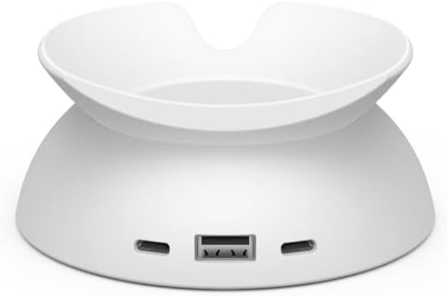 Made for Amazon Stand with USB-C and USB-A Charging Ports for Echo Spot (2024 Release)