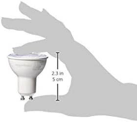 Amazon Basics MR16 LED Light Bulb, 50 Watt Equivalent, Energy Efficient 7W, GU10 Base, Warm White 3000K, Dimmable, 10,000 Hour Lifetime , 6-Pack