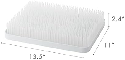 Boon Lawn Countertop Baby Bottle Drying Rack - White - Bottle Rack and Organizer - Baby Feeding Essentials - 13.5 x 11 x 2.5 - 1 Count