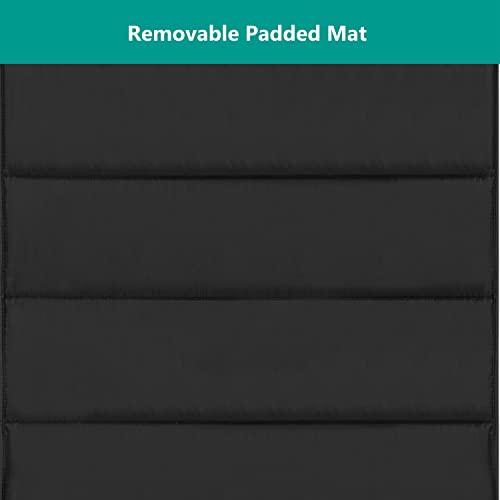 Dream On Me Zazzy Portable Playard with Bassinet in Black, Lightweight Packable and Easy Setup Baby Playard with Mattress and Travel Bag