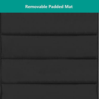 Dream On Me Zazzy Portable Playard with Bassinet in Black, Lightweight Packable and Easy Setup Baby Playard with Mattress and Travel Bag