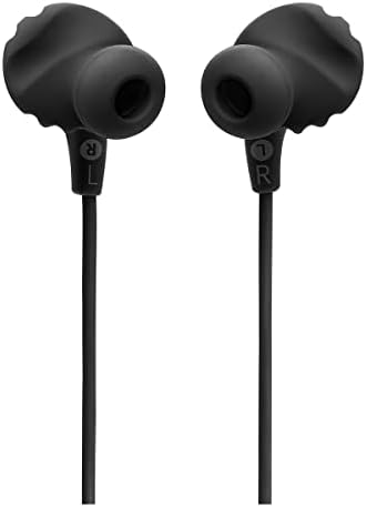 JBL Endurance Run 2 Wired - Waterproof Wired Sports in-Ear Headphones, Pure Bass Sound, Hands-Free Calls, Never Hurt. Never Fall Out. (Black)