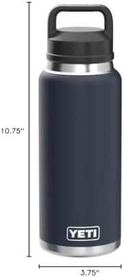 YETI Rambler 36 oz Bottle, Vacuum Insulated, Leakproof, Stainless Steel with Chug Cap