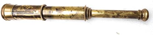 Rare Brass Telescope Spyglass - East India Company 1818 Tracker Vintage Pirate Spyglass Scope Antique 32" Large Handstitched Leather Gift Box (BT-EIC-32)