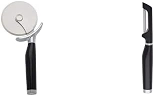 KitchenAid Classic Pizza Wheel, 9-Inch, Black & KE112OHOBA Classic Euro Peeler, One Size Black 2