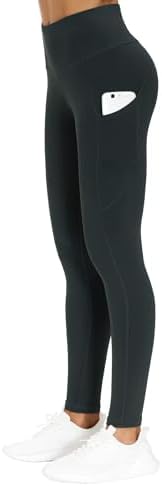 THE GYM PEOPLE Thick High Waist Yoga Pants with Pockets, Tummy Control Workout Running Yoga Leggings for Women