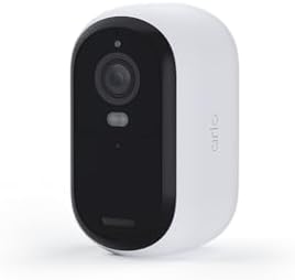 Arlo Essential Security Camera 2K 2nd Gen, Indoor/Outdoor Wireless Camera with Spotlight, 2-Way Audio, Color Night Vision, Motion Activation, Wide Angle, White, 1-Pack, VMC3050 (Renewed)