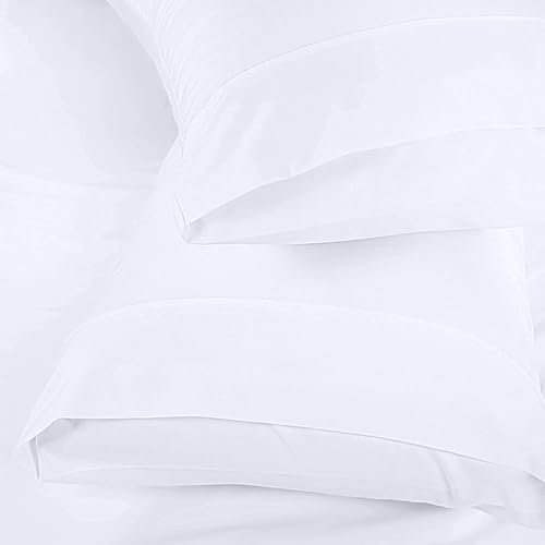 Utopia Bedding Queen Pillow Cases - 12 Pack - Envelope Closure - Soft Brushed Microfiber Fabric - Shrinkage and Fade Resistant Pillow Covers Queen Size 20 X 30 Inches (Queen, White)