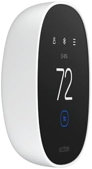 ecobee Smart Thermostat Essential - Energy Star Certified programmable Wi-Fi Thermostat - Works with Siri, Alexa, and Google Assistant