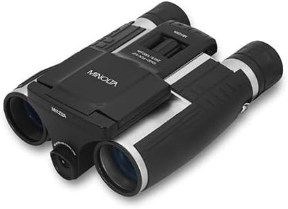 Minolta 12x32 Digital Binoculars - 4K UHD Video Camera, 48MP Photo, 8X Digital Zoom, IPS Anti-Glare Screen, Fog-Resistant Optics, Compact, Ideal for Birdwatching & Travel Hunting