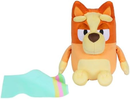BLUEY Sleepy Time Bingo 13" Plush with Blanket, Press Bingo's Tummy to Hear 7 Phrases, Sing Along with Bingo to The Theme Song, So Soft Made with Deluxe Fabrics & Detailed Stitching | Amazon Exclusive