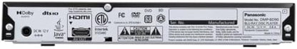 Panasonic DMP-BD90P-K Blu-ray DVD Player with Full HD and Dolby Digital Sound (Black, Renewed)