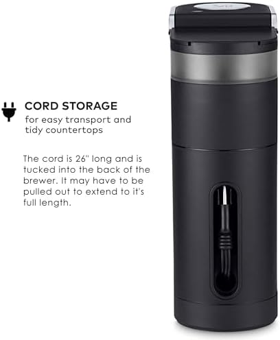 Keurig K-Mini Single Serve K-Cup Pod Coffee Maker, 6 to 12oz Brew size, with Cord Storage, Perfect for Small Spaces, Black
