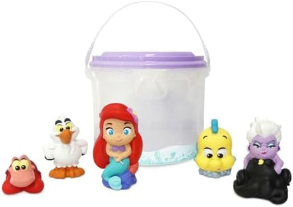 Disney Store Girl's Bath Set (Little Mermaid) - Kids Bath Accessories with Beloved Disney Characters - Colorful and Fun Bath Time Essentials for Kids - Suitable for All Ages