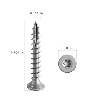 #8 * 1" 304 Stainless Steel Deck Screws, (634pcs) 2 lbs.Exterior Wood Screws, Rust Resistant epoxy Coated, Bronze, T20 Star Bit