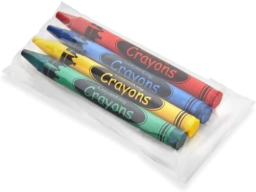 CrayonKing 150 Sets of 4-Packs (600 Bulk Crayons) – Non-Toxic, Individually Wrapped, Perfect for Parties, Restaurants, Classrooms & More