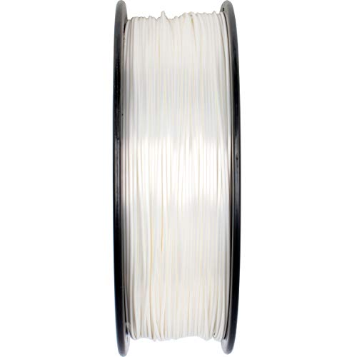 Geeetech Silk PLA Filament 1.75mm for 3D Printer, Metal-Like Shiny Consumable 1kg (2.2lbs) 1 Spool, Dimensional Accuracy +/- 0.03 mm,Metallic White