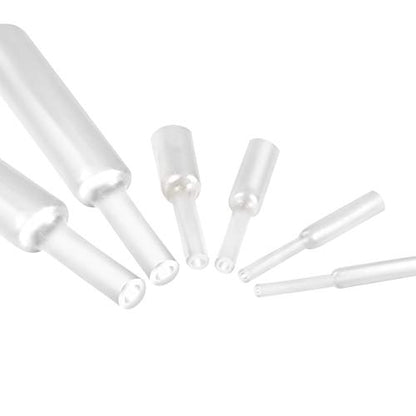 XHF 1/4" 3:1 Waterproof 55Ft Clear Heat Shrink Tubing Marine Grade Wire Cable Adhesive Lined Tube Insulation Seal Against Moisture Corrosion and Air Leakage