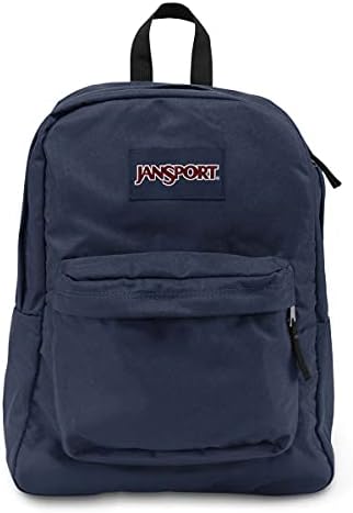 JanSport SuperBreak One Backpack Navy - Durable, Lightweight Bag with 1 Main Compartment, Front Utility Pocket with Built-in Organizer - Premium Backpack