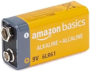 Amazon Basics 24-Pack 9V Alkaline Batteries, 5-Year Shelf Life - for Smoke/CO Detector, Electronics & Audio