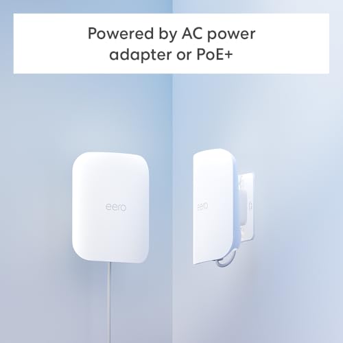 Amazon eero Outdoor 7 dual-band mesh wifi router (newest model), Weatherproof rating of IP66, Coverage up to 15,000 sq. ft. outdoors, 1-pack, Includes 30W PoE+ adapter