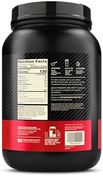 Optimum Nutrition Gold Standard 100% Whey Protein Powder, Chocolate Peanut Butter, 2 Pound (Packaging May Vary)