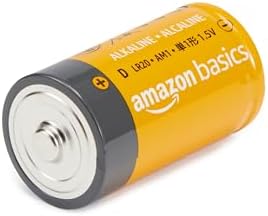 Amazon Basics 24-Pack D Cell Alkaline All-Purpose Batteries, 1.5 Volt, 5-Year Shelf Life