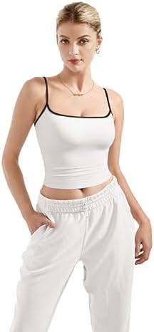 SUUKSESS Women Sexy Square Neck Tank Top Summer Y2K Going Out Basic Cami Shirt