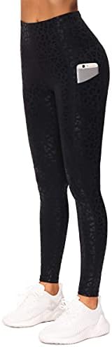 THE GYM PEOPLE Thick High Waist Yoga Pants with Pockets, Tummy Control Workout Running Yoga Leggings for Women