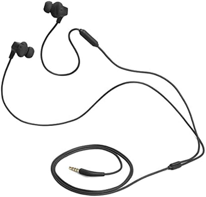 JBL Endurance Run 2 Wired - Waterproof Wired Sports in-Ear Headphones, Pure Bass Sound, Hands-Free Calls, Never Hurt. Never Fall Out. (Black)
