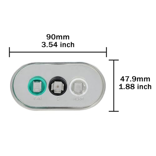 60/5 uF 60+5 MFD 370V 440V 450V Oval Dual Run Start AC Capacitor 60 5 uF 370 440 450 Volt VAC CBB65 Air Conditioner Capacitors for AC Unit Fan Motor Start or Condenser Straight Cool