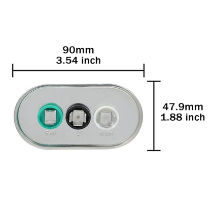 70/5 uF 70+5 MFD 370V 440V 450V Oval Dual Run Start AC Capacitor 70 5 uF 370 440 450 Volt VAC CBB65 Air Conditioner Capacitors for AC Unit Fan Motor Start or Condenser Straight Cool