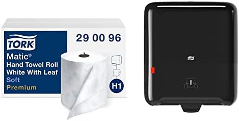 Tork Matic Soft Hand Towel Roll (6 Rolls) and Tork Matic Paper Towel Dispenser