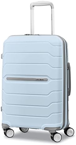 Samsonite Freeform Hardside Carry-On Luggage with Spinner Wheels - Hardshell Suitcase - TSA, Airline-Approved - Expandable Hard Shell, Smooth Rolling Wheels for Lightweight Travel - Powder Blue