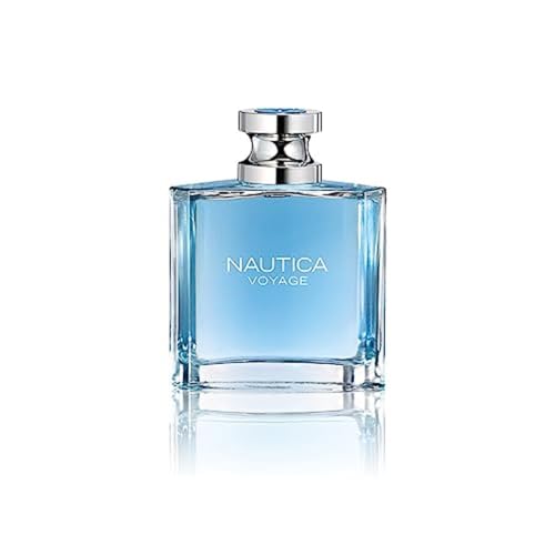 Nautica Voyage Eau De Toilette, Cologne and Fragrance For Men, Fresh, Romantic, Fruity Scent Woody, Aquatic Notes of Apple, Water Lotus, Cedarwood, and Musk Ideal Day Wear, Long Lasting 3.3Fl oz