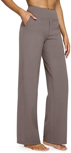 G4Free Yoga Pants Women Wide Leg Pants with Pockets High Waist Stretch Dress Casual Sweatpants Petite/Regular/Tall