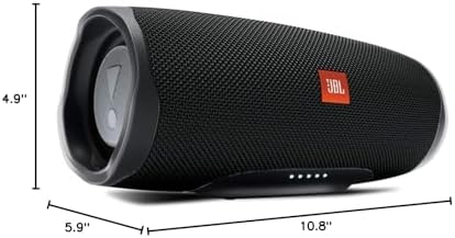 JBL Charge 4 Portable Waterproof Wireless Bluetooth Speaker - Black (Renewed)