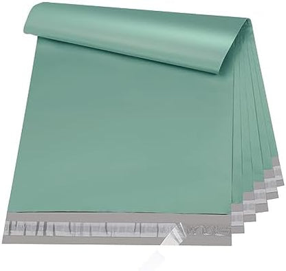 Metronic Large Poly Mailers 24x24 100 PCS, Strong Adhensive Shipping Bags for Clothing, Waterproof Shipping Envelopes for Small Business, Tear-resistant Mailers Poly Bags in Grayed Jade Green