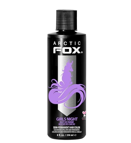 ARCTIC FOX Vegan and Cruelty-Free Semi-Permanent Hair Color Dye (8 Fl Oz, GIRLS NIGHT)