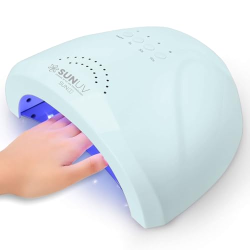 SUNUV Nail Dryer, UV Light for Gel Nail Polish Professional UV LED Lamp with 3 Timer Settings Art Tools Auto Sensor SUNone Blue