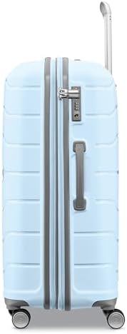 Samsonite Freeform Large Checked Luggage with Dual 360° Spinner Wheels - TSA Lock, Airline-Approved - Lightweight Durable Polypropylene Expandable Hardshell - Sky Blue