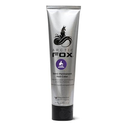 Arctic Fox Semi-Permanent Hair Dye, Vegan & Cruelty-Free, Vibrant Purple Madness, Ammonia-Free, Conditioning Formula, For All Hair Types, DIY Color, 5.6 fl oz
