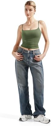 SUUKSESS Women Sexy Square Neck Tank Top Summer Y2K Going Out Basic Cami Shirt