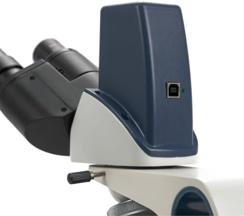 SWIFT Student Professional LED Binocular Compound Microscope with a Built-in 3MP Digital Camera,Siedentopf Head,Research-Grade,Mechanical Stage,Ultra-Precise Focusing,3W LED for Adults Lab