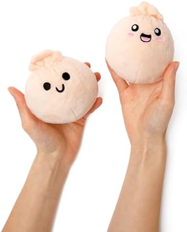 Emotional Support Dumplings by Relatable, Cuddly Stuffed Animals and Toys, Squishy Toys and Plushies, Great Gift Ideas for Loved Ones of All Ages, Includes 5 Plushies with Carrying Basket